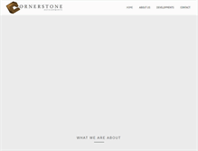 Tablet Screenshot of cornerstonedevelopmentsgh.com